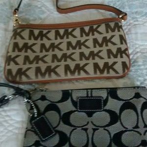 Authentic Michael Kors and Coach Wristlets
